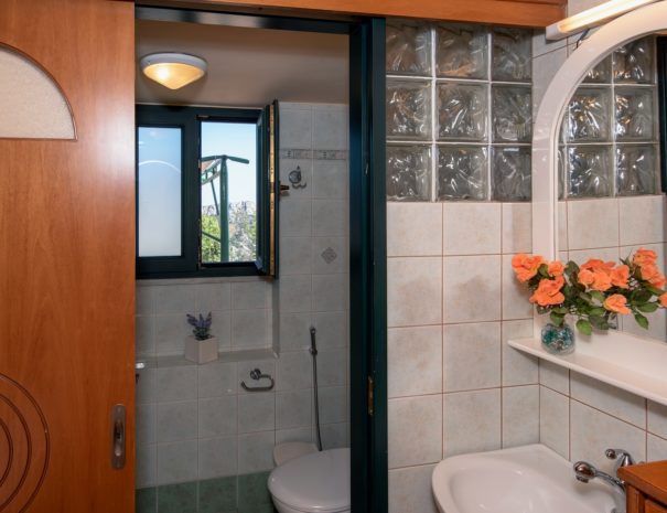 Best View Mountain Villa Chania- villa 71 bathroom entrance