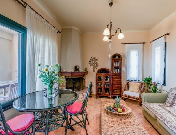 Best View Mountain Villa Chania- Home 7 living room panoramic