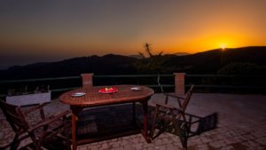 sunset view table
