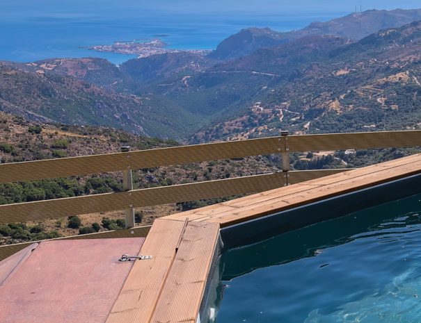 Best View Mountain Villa Chania- villa 79 swimming pool mountain