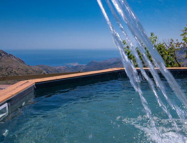 Best View Mountain Villa Chania- Home 2 swimming pool sea view