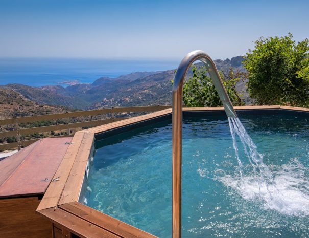 Best View Mountain Villa Chania- villa 77 swimming pool sky