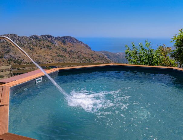 Best View Mountain Villa Chania- villa 81 swimming pool view