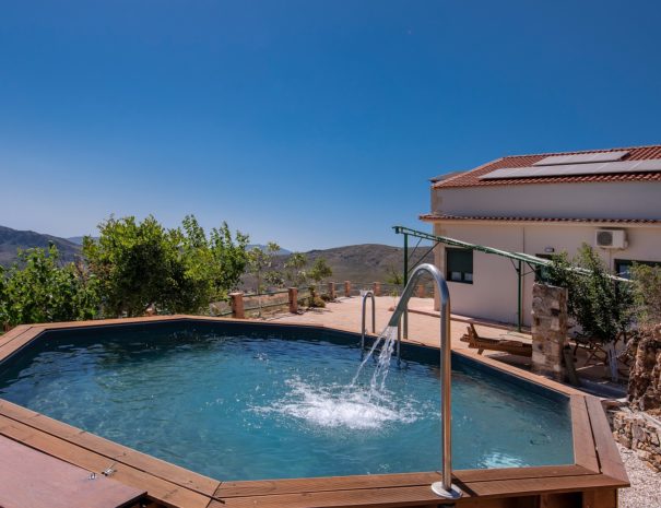 Best View Mountain Villa Chania- villa 78 swimming pool villa