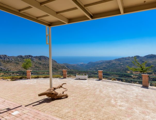 Best View Mountain Villa Chania- villa 82 terrace view